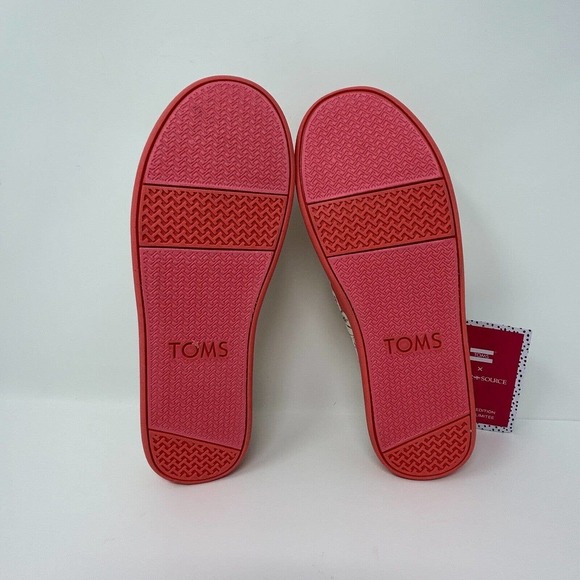 Toms Youth Girls Size 5 Alpargata Ivory Paper Source Floral Llamas Print - Picture 4 of 16